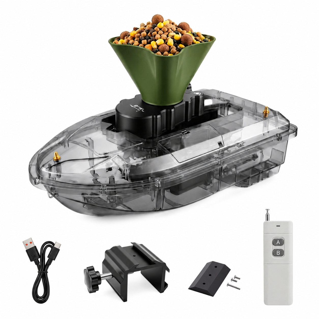 Fishing Boat Oar - Remote Bait Spreader for RC Fishing
