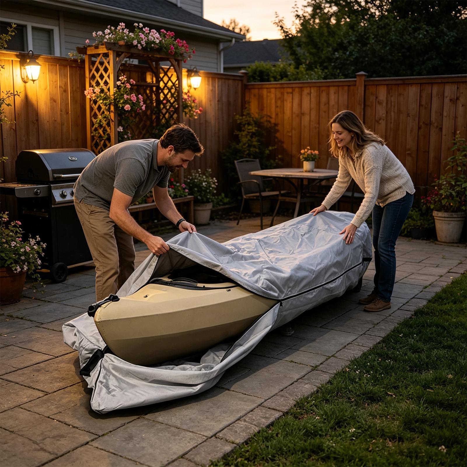 Kayak Covers For Outdoor Stora - Fishing Boat Cover incelemesi ve fiyatı