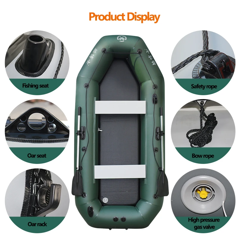 1.75~3.6m Green Fishing Kayak  - Fishing Boat Anchor incelemesi ve fiyatı