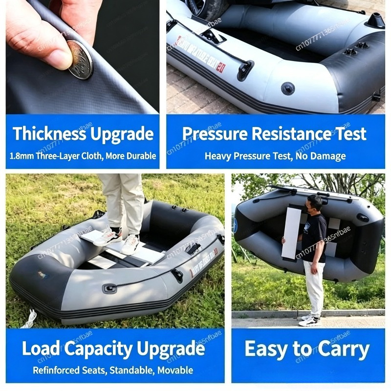 1.75m Rubber Inflatable Boat A - Fishing Boat Inflatable incelemesi ve fiyatı