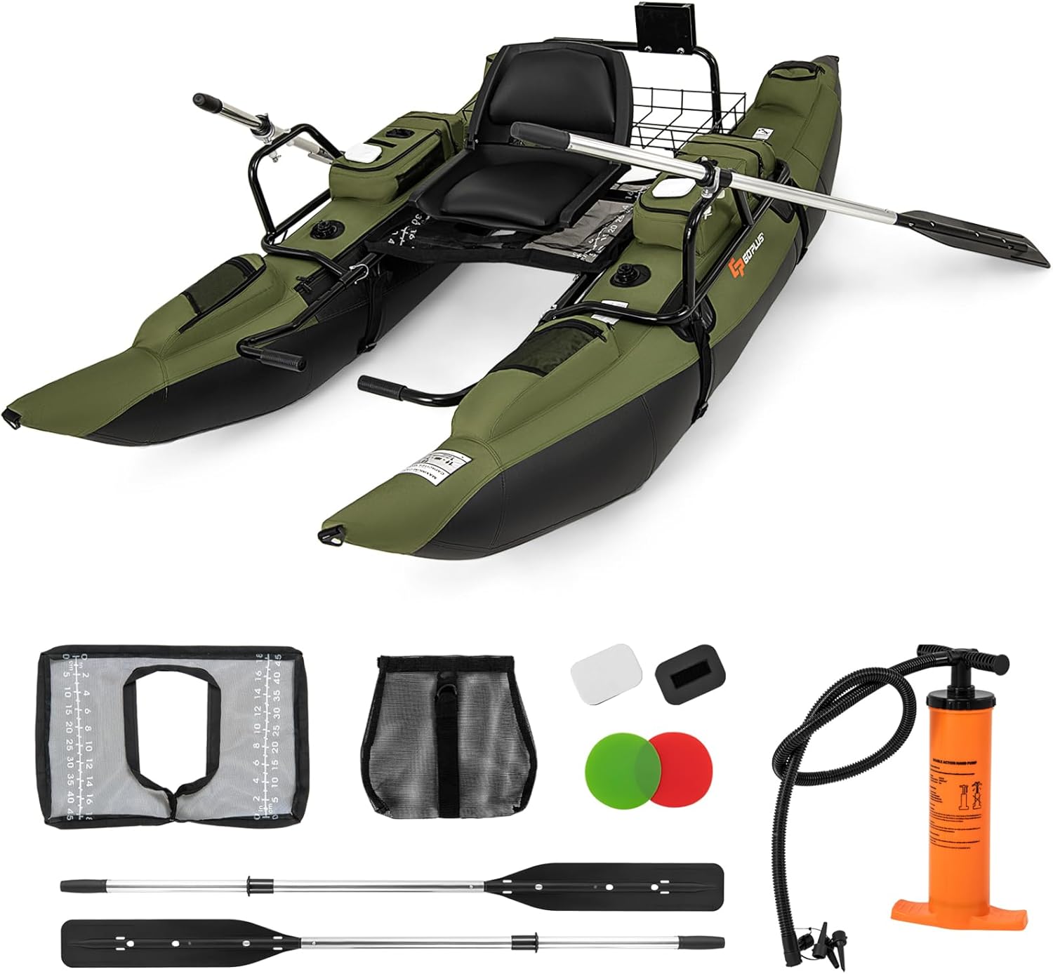 Adult Inflatable Belly Boat wi - Fishing Boat Paddle incelemesi ve fiyatı