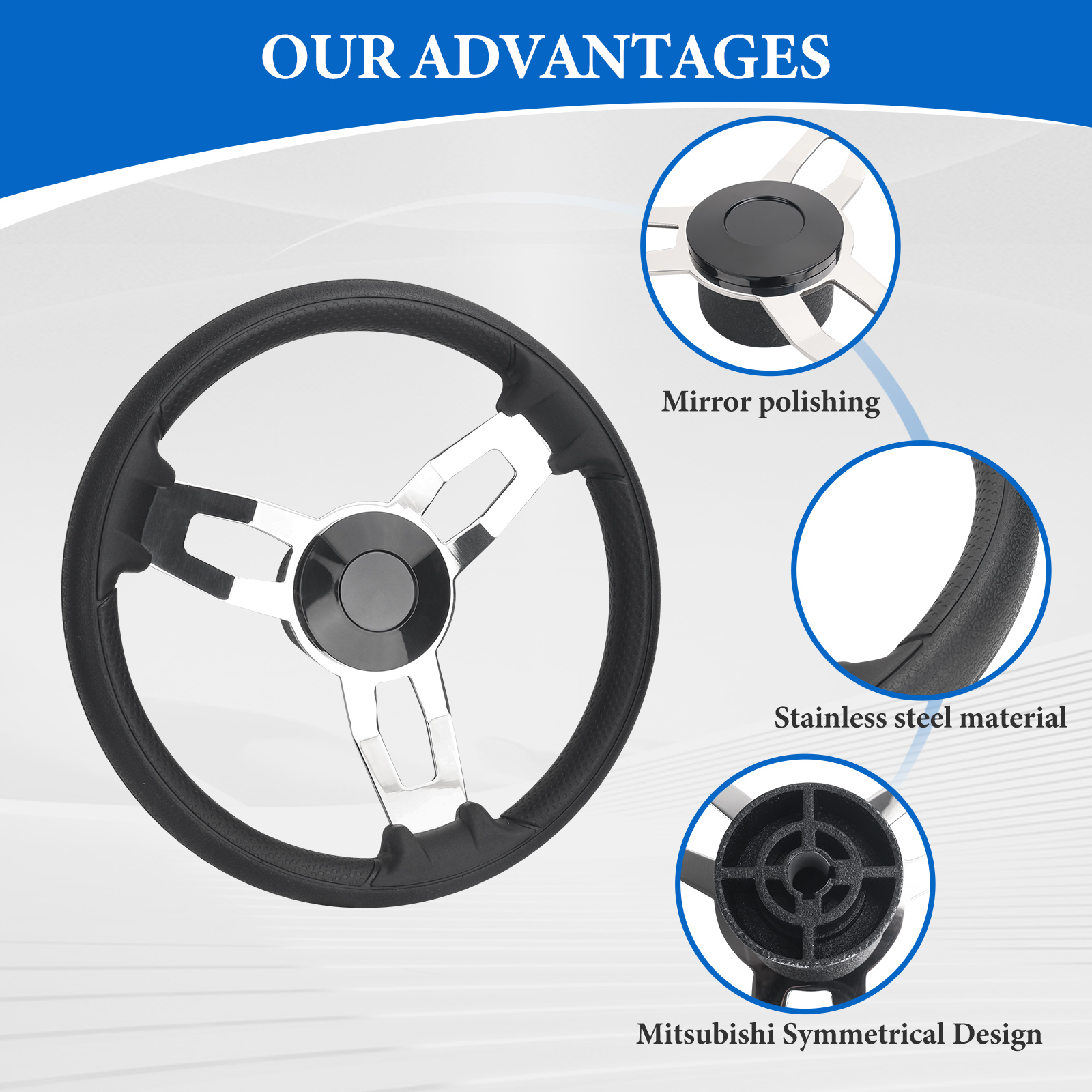 Boat Accessories Marine 13 Inc - Fishing Boat Steering Wheel incelemesi ve fiyatı