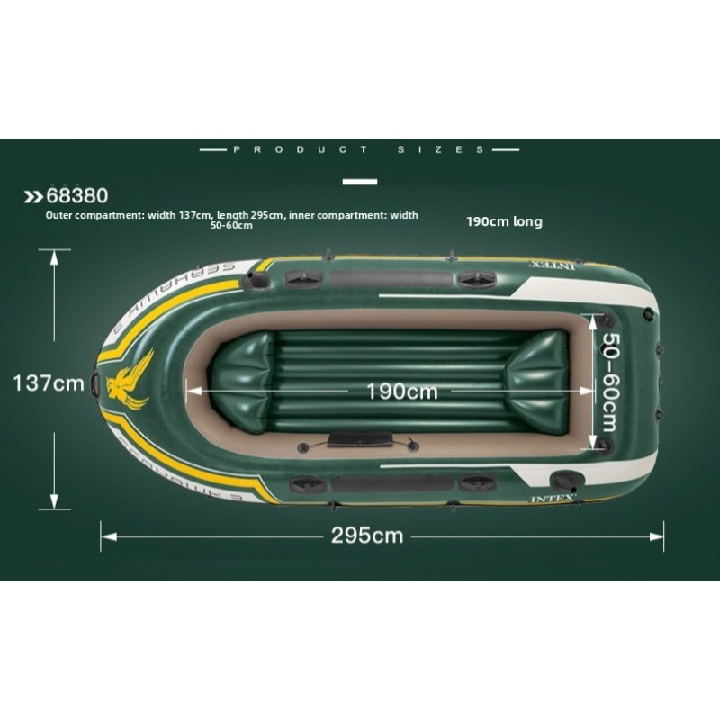 Inflatable Fishing Boat, 3 Per - Fishing Boat Paddle incelemesi ve fiyatı
