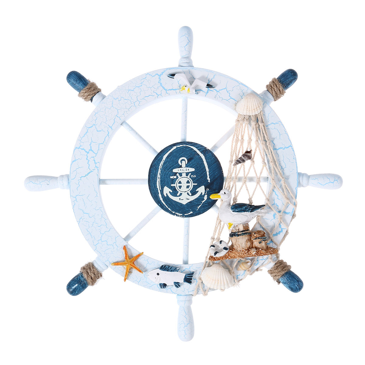 Wooden Ship Wheel Eight Spokes - Fishing Boat Steering Wheel incelemesi ve fiyatı