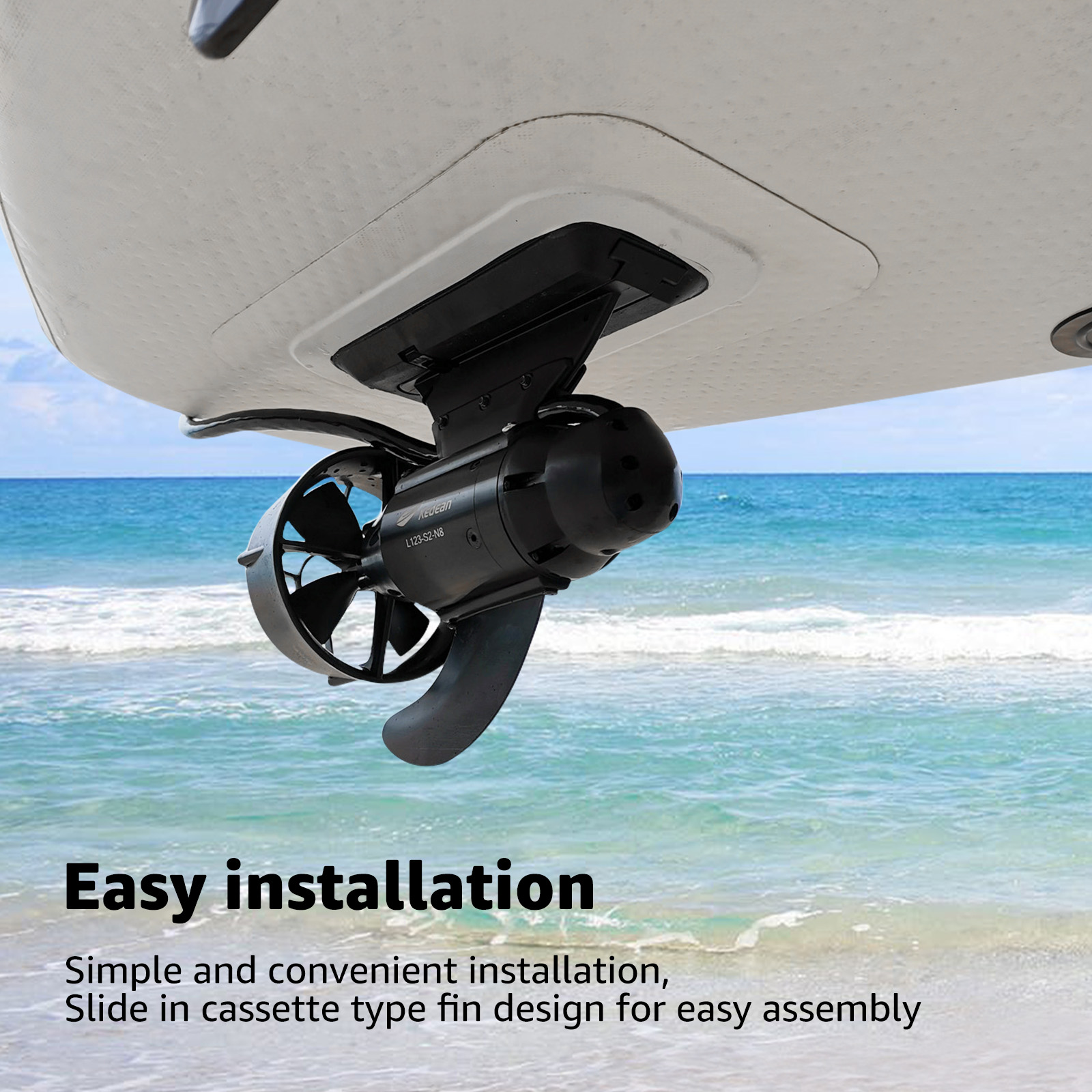 380W 600W Electric Fins Stand  - Fishing Boat Trolling Motor incelemesi ve fiyatı