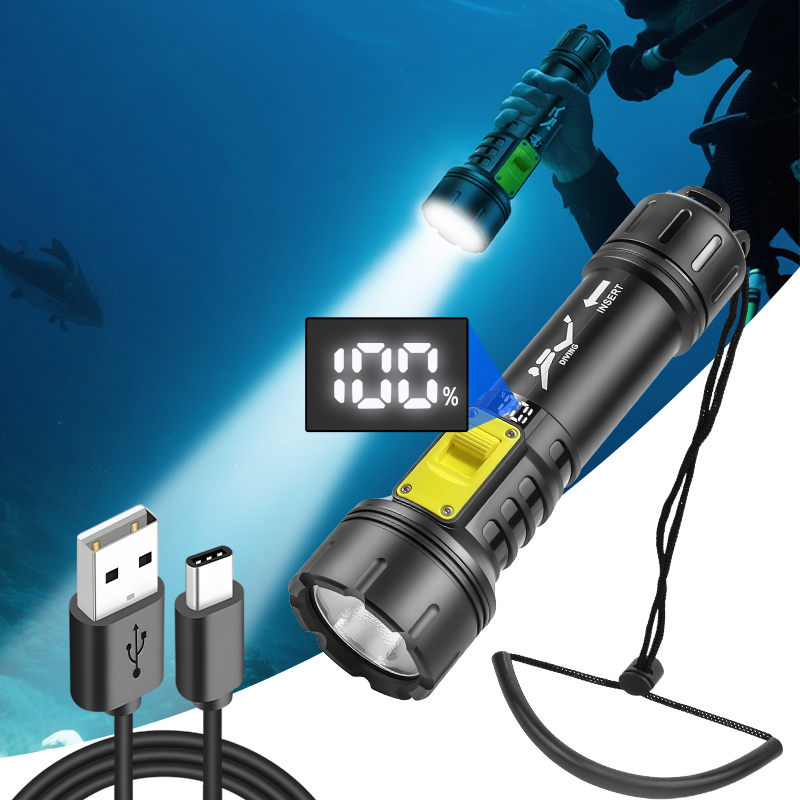 New XHP70 Diving Flashlight IP - Fishing Boat Cover incelemesi ve fiyatı