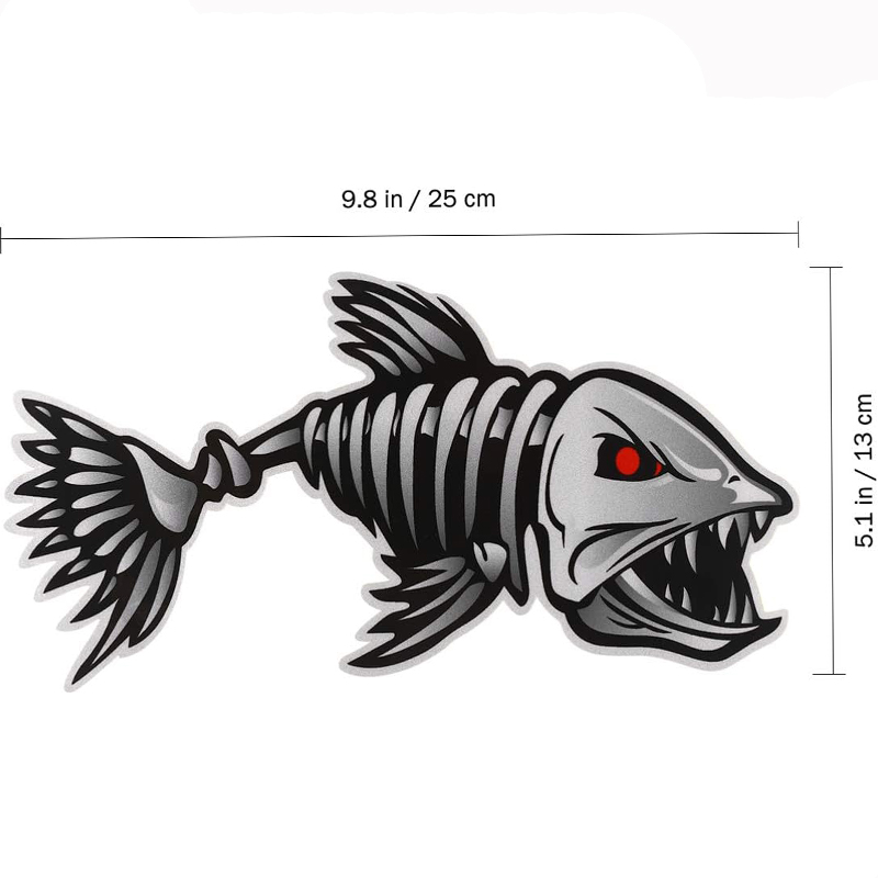 1Pair Fish Skeleton Boat Stick - Fishing Boat Anchor incelemesi ve fiyatı