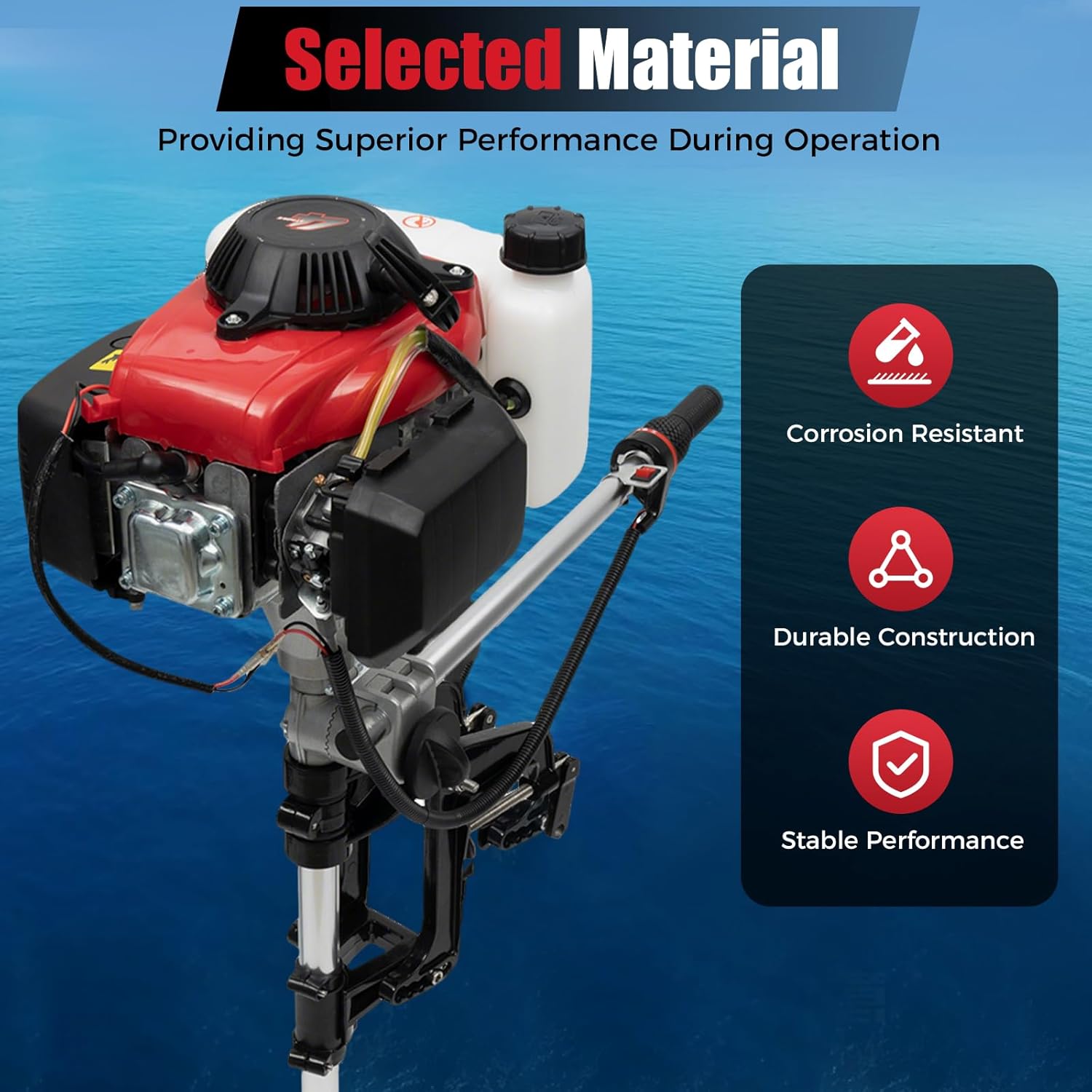 4HP Outboard Motor, 4 Stroke 5 - Fishing Boat Outboard Motor incelemesi ve fiyatı