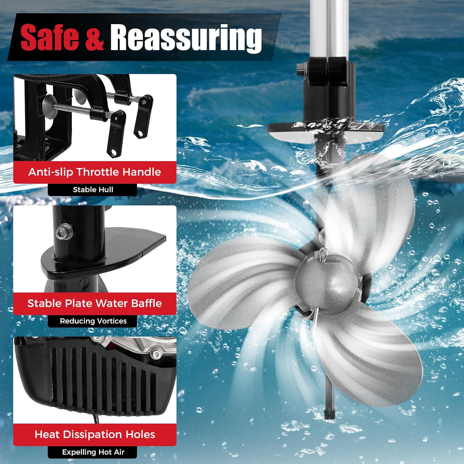 4HP Outboard Motor, 4 Stroke 5 - Fishing Boat Outboard Motor incelemesi ve fiyatı
