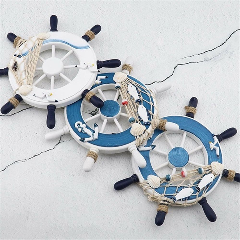 Style 9 Inch Fishing Net Home  - Fishing Boat Steering Wheel incelemesi ve fiyatı