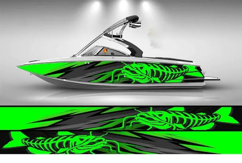 Camo Black and White Marlin Fi - Fishing Boat Trailer incelemesi ve fiyatı