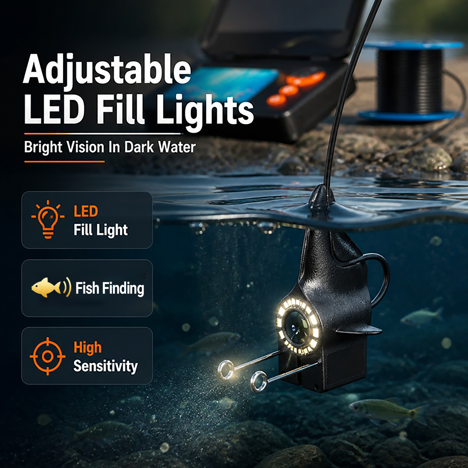 1080P HD Underwater Camera Fis - Fishing Boat Depth Finder incelemesi ve fiyatı