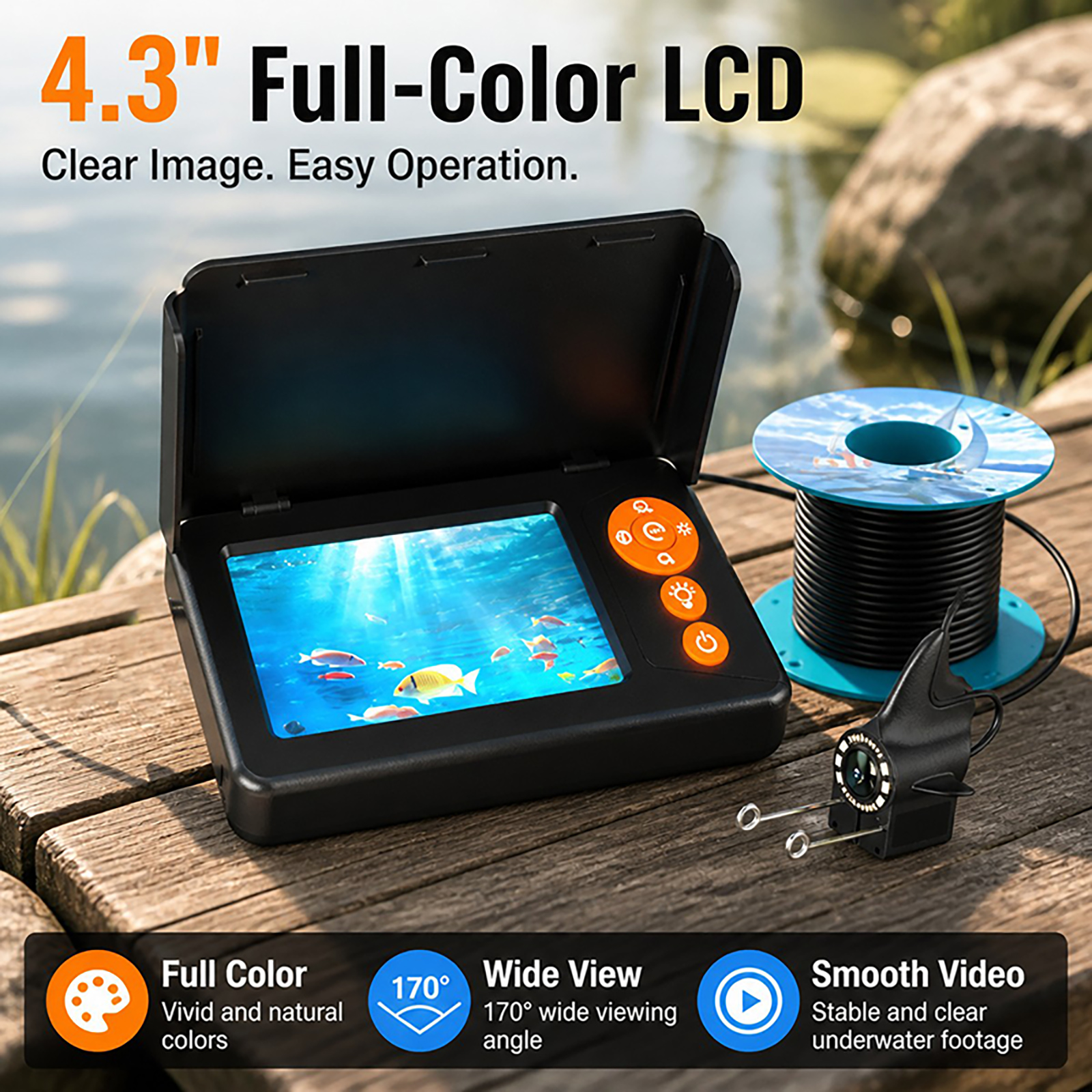 1080P HD Underwater Camera Fis - Fishing Boat Depth Finder incelemesi ve fiyatı