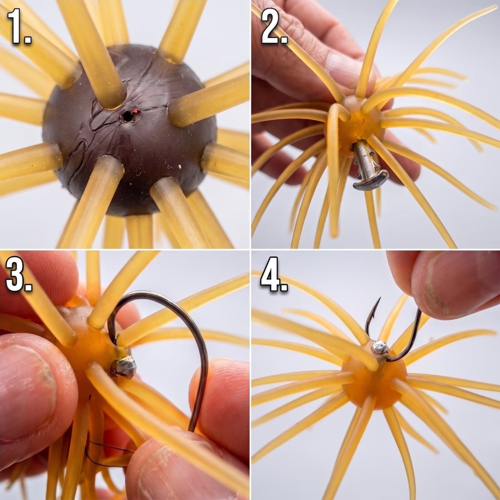 5pcs Sea Urchin Bait Weights w - Fishing Boat Anchor incelemesi ve fiyatı