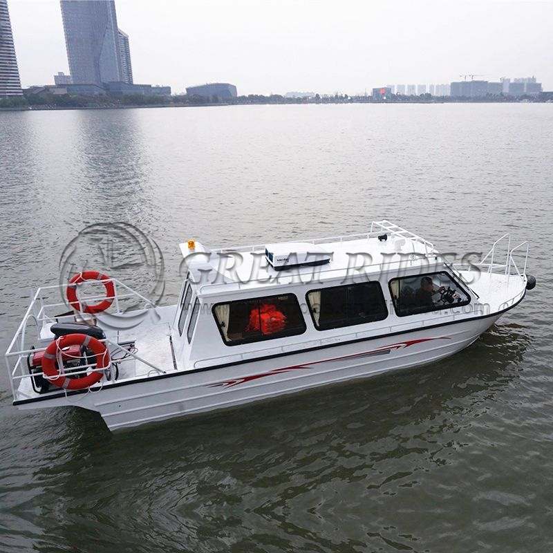 Luxury 25ft 7.5m Aluminum Allo - Fishing Boat Fiberglass incelemesi ve fiyatı