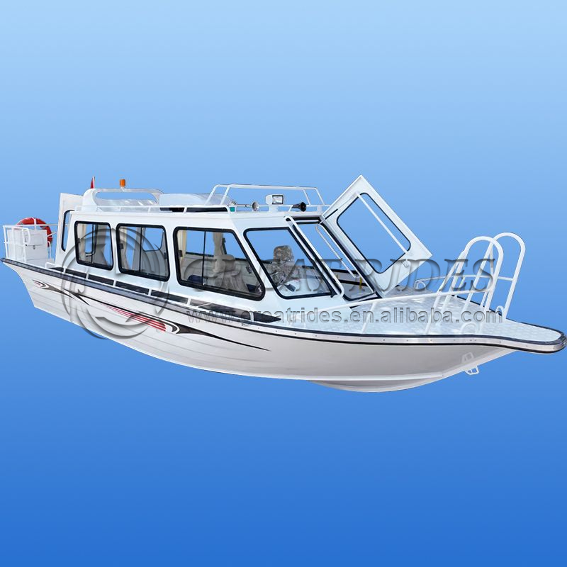 Luxury 25ft 7.5m Aluminum Allo - Fishing Boat Fiberglass incelemesi ve fiyatı