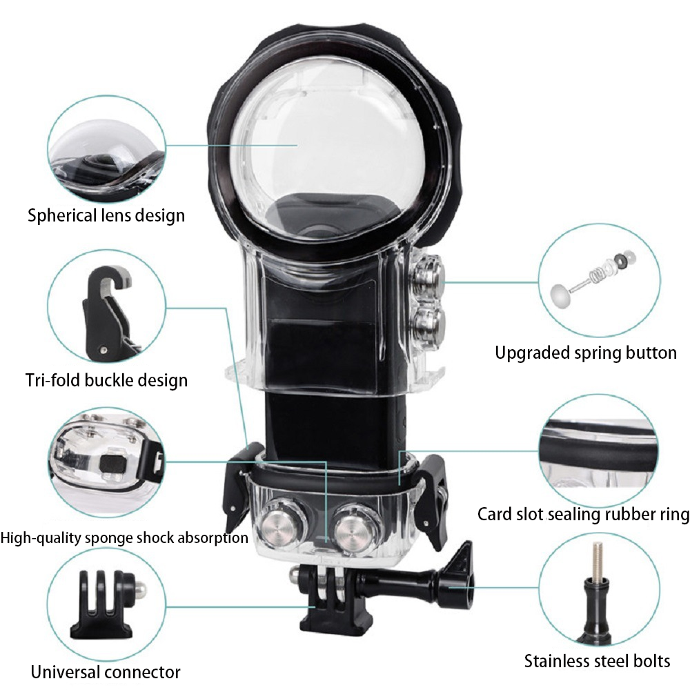 Dive Case for insta360 one X3  - Fishing Boat Cover incelemesi ve fiyatı