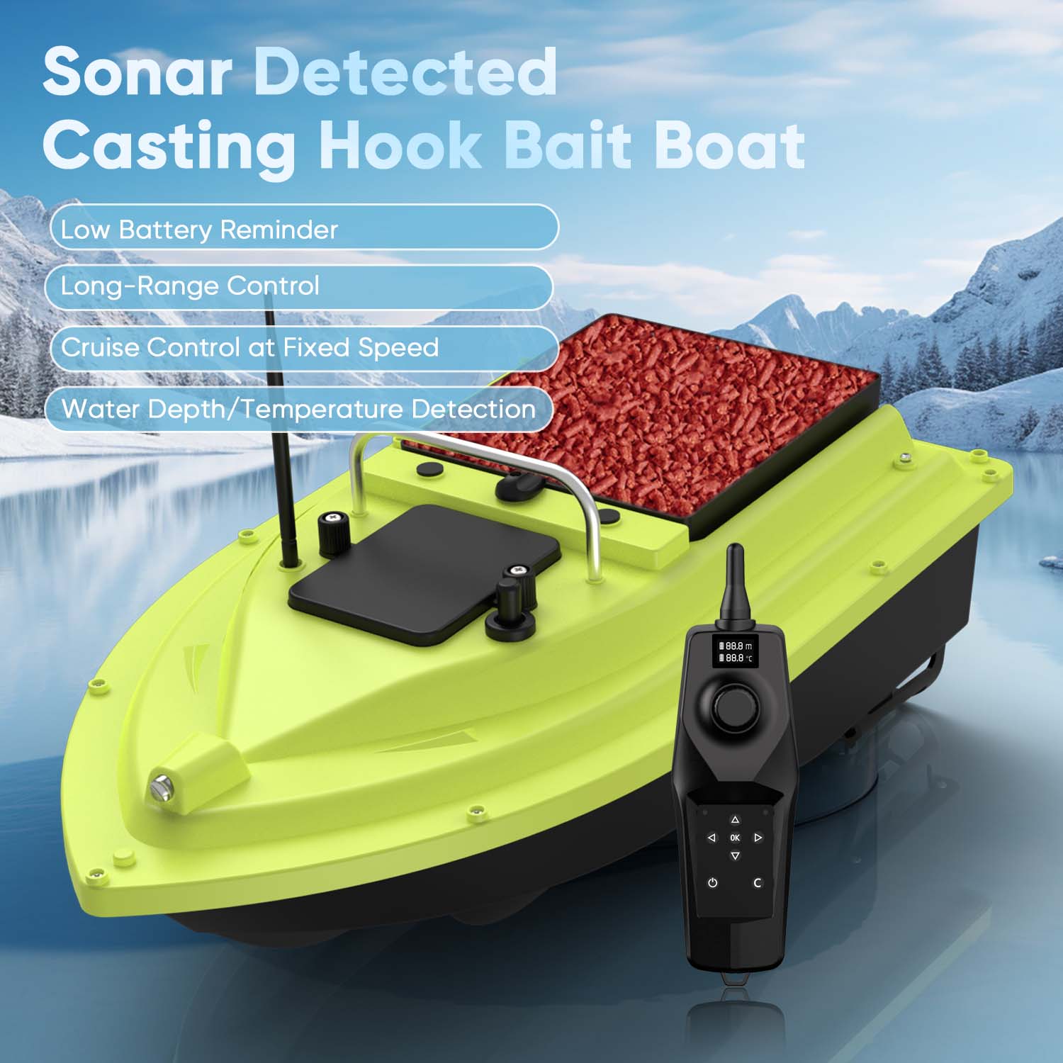 RC Fishing Bait Boat with Sona - Fishing Boat Gps incelemesi ve fiyatı